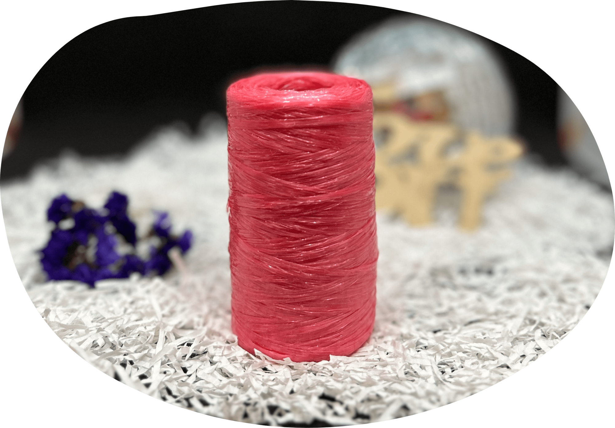 Пряжа Lentaknit 100% полипропилен, цвет – 64 -коралл 50 г, 200 м