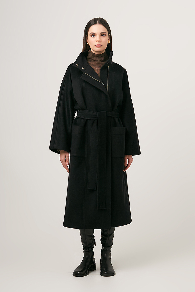 Пальто ANNY свободного кроя из шерсти