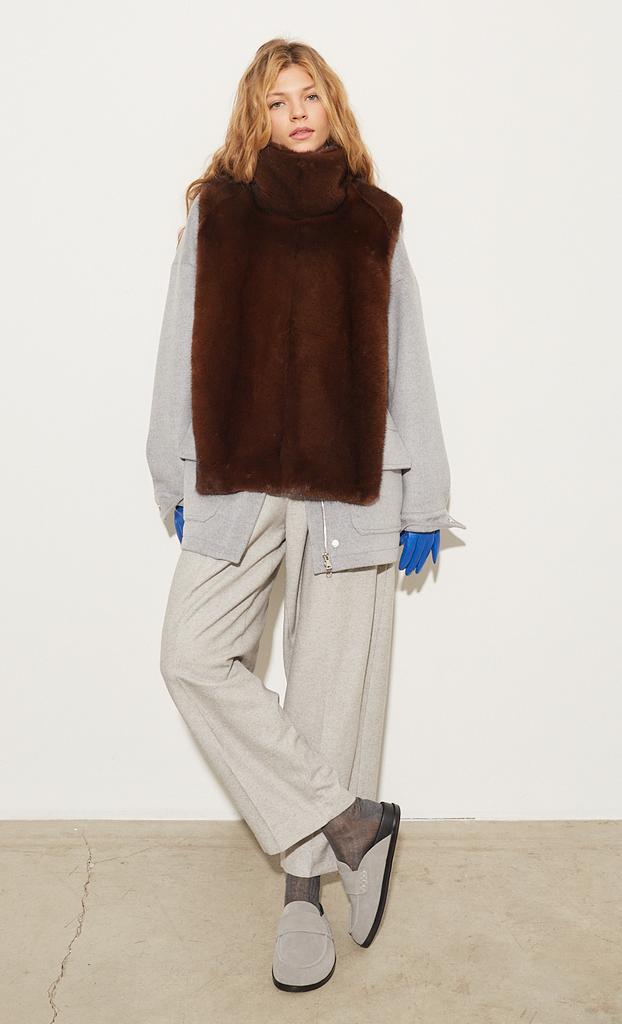 Воротник - манишка из норки