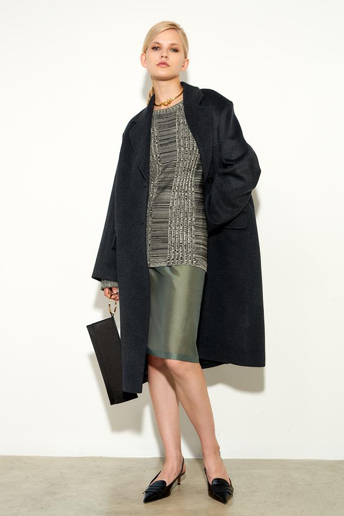 Пальто Agata из шерсти c шелком