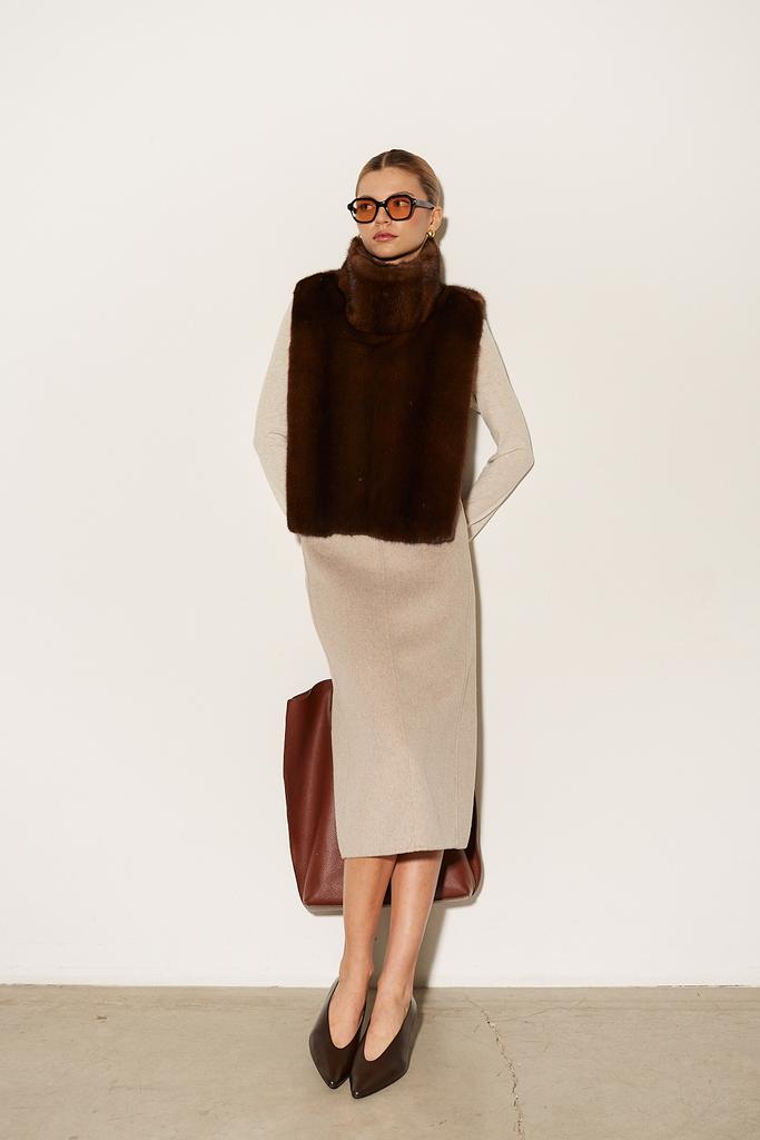 Воротник - манишка из норки