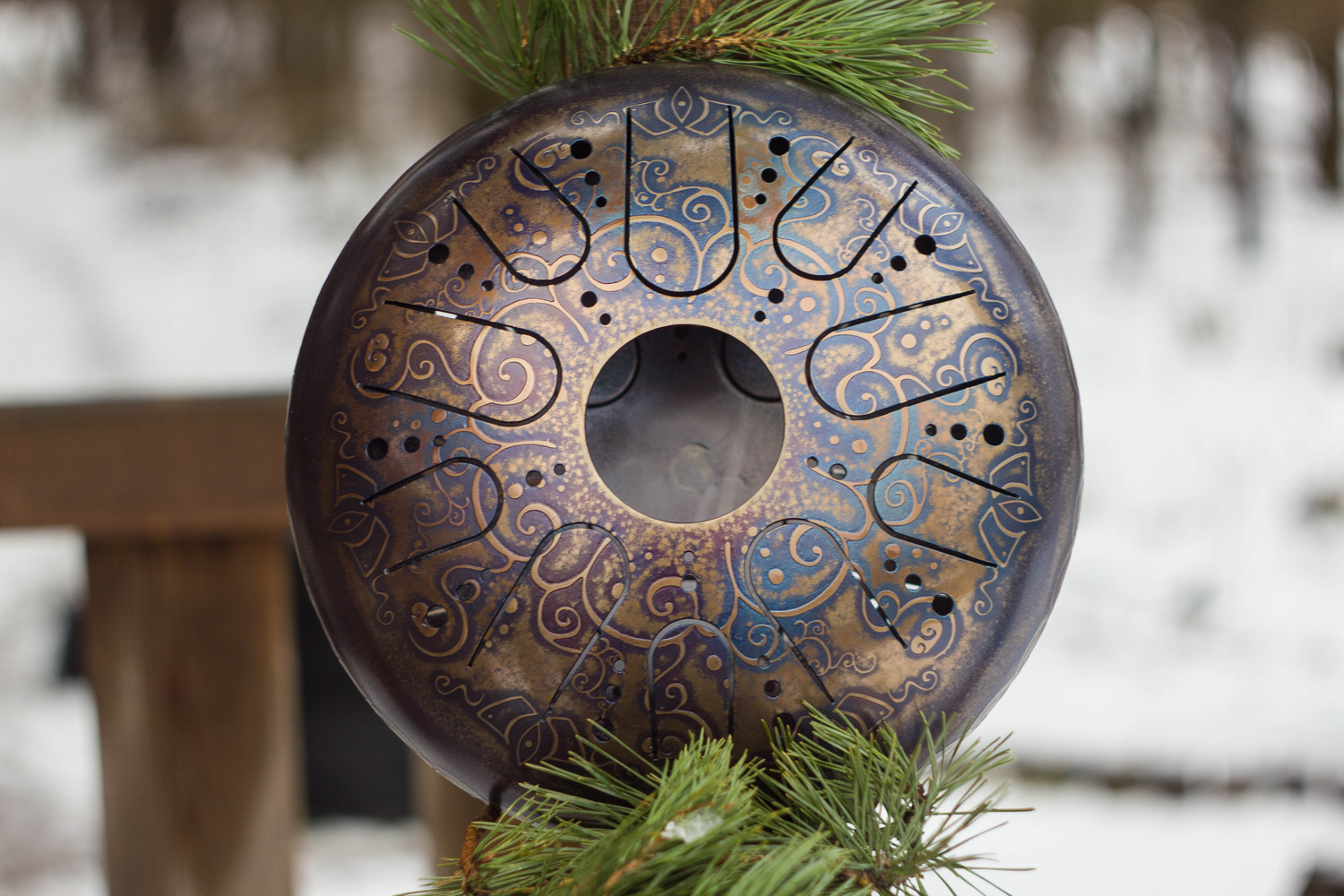 Double-sided tank drum (steel tongue drum) | KosmoSky