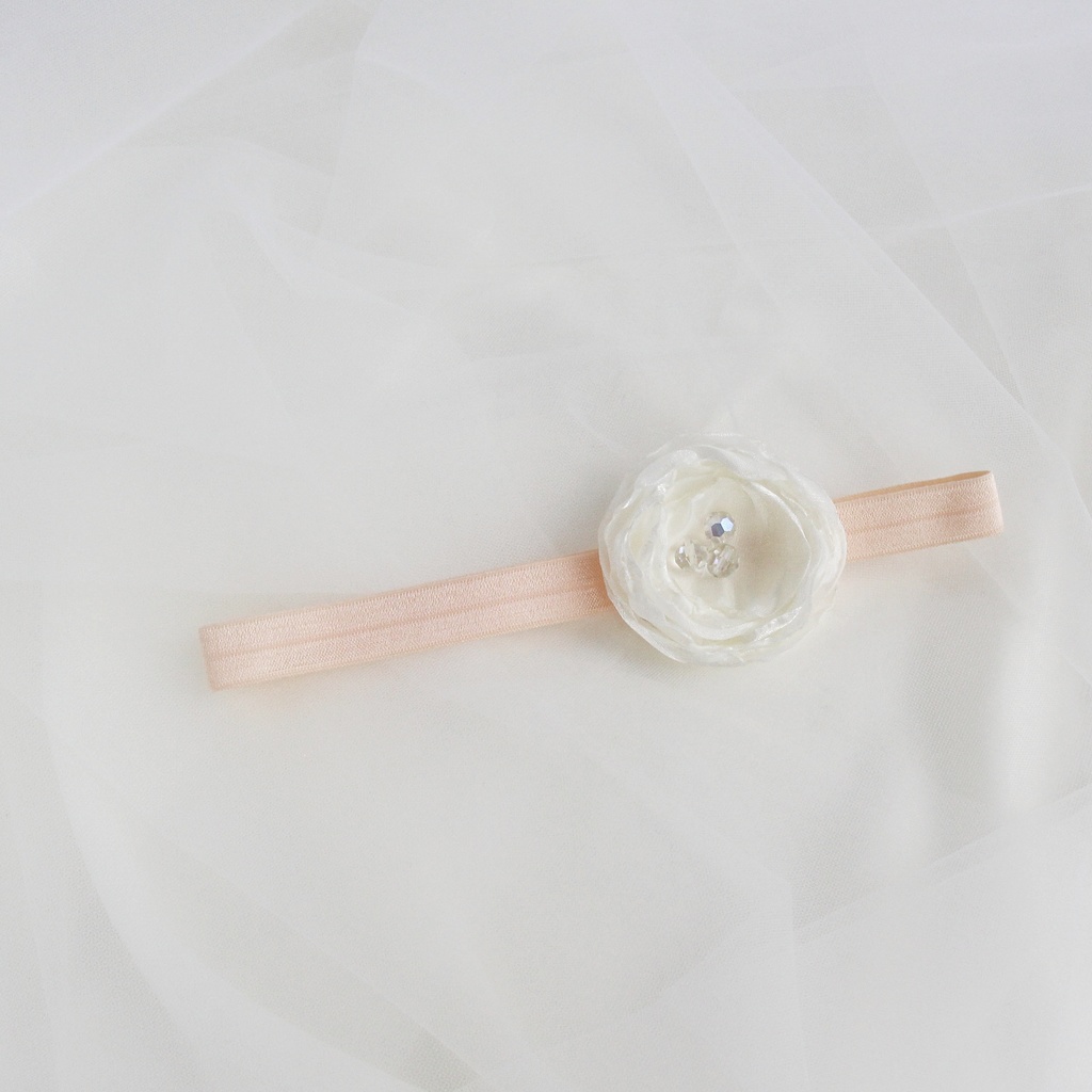 Повязка на голову "Шифоновый цветок"