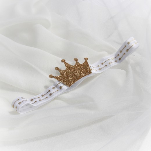 Повязка на голову "Золотая корона" резинка со стрелами