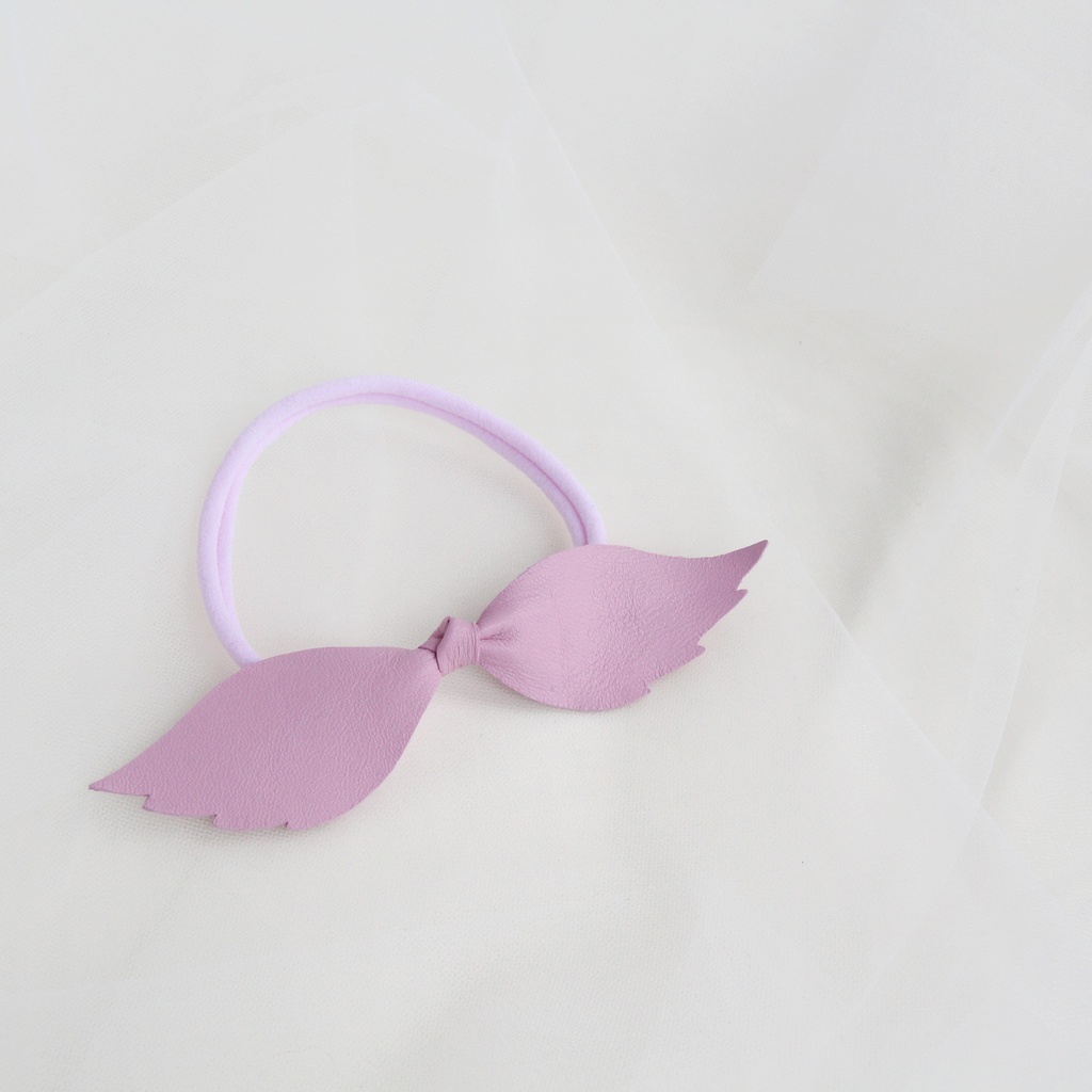 Повязка на голову "Крылья ангела" цвет розовый