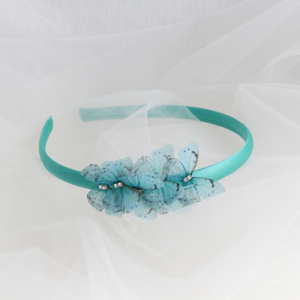 Ободок "Бабочки" мятный
