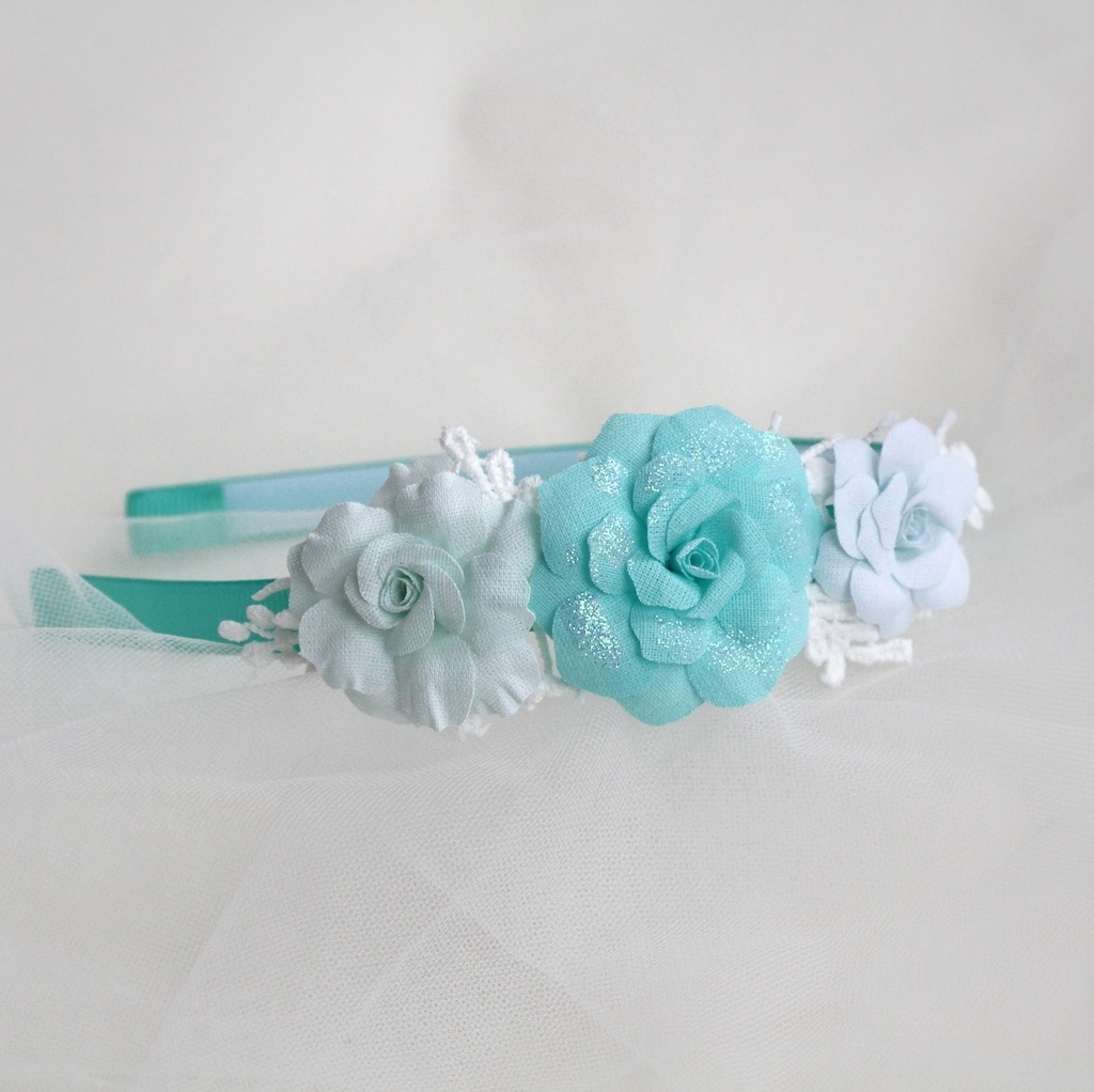 Ободок "Нежные цветы" тиффани