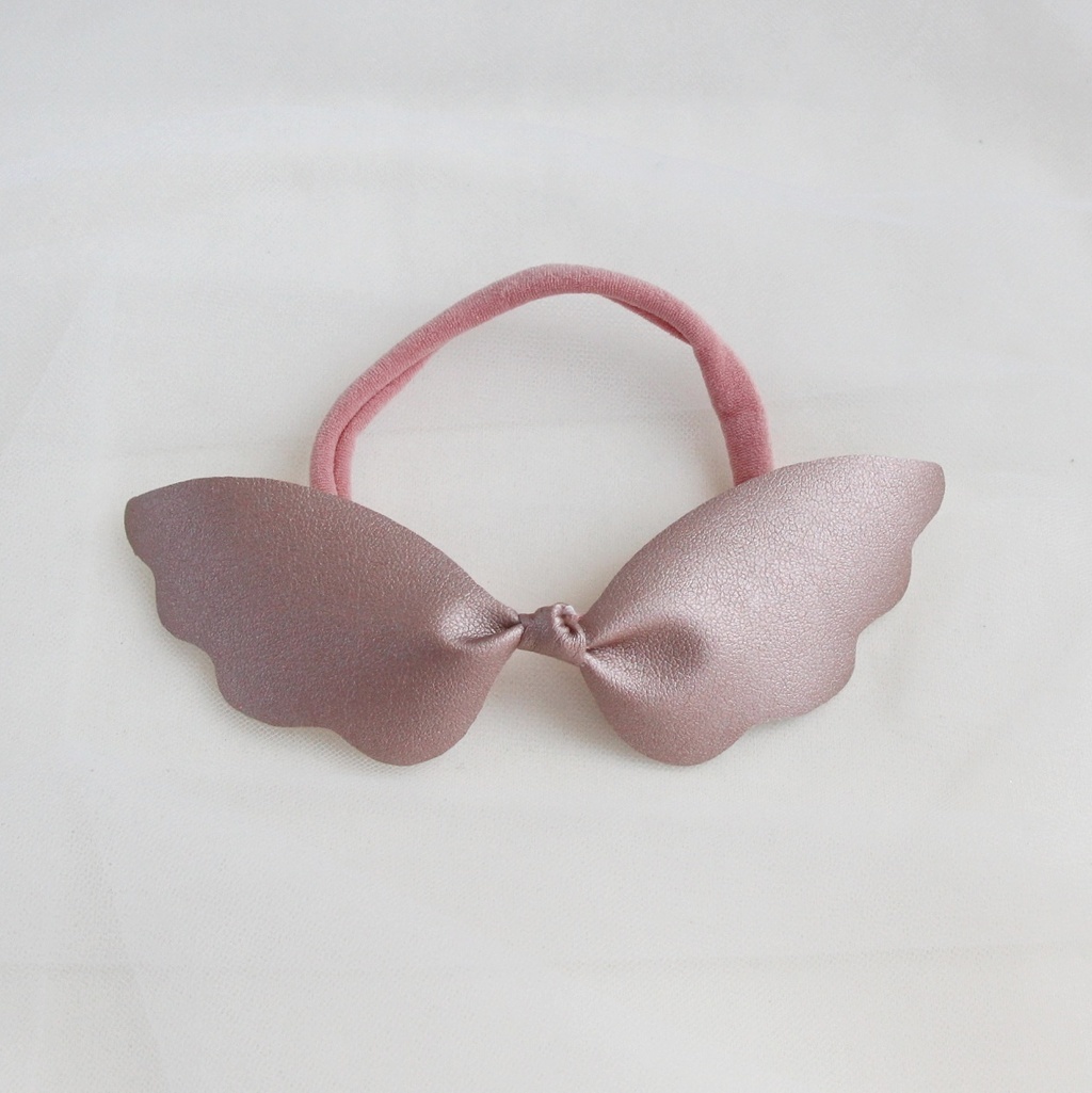 Повязка на голову "Крылья ангела" цвет розовое золото