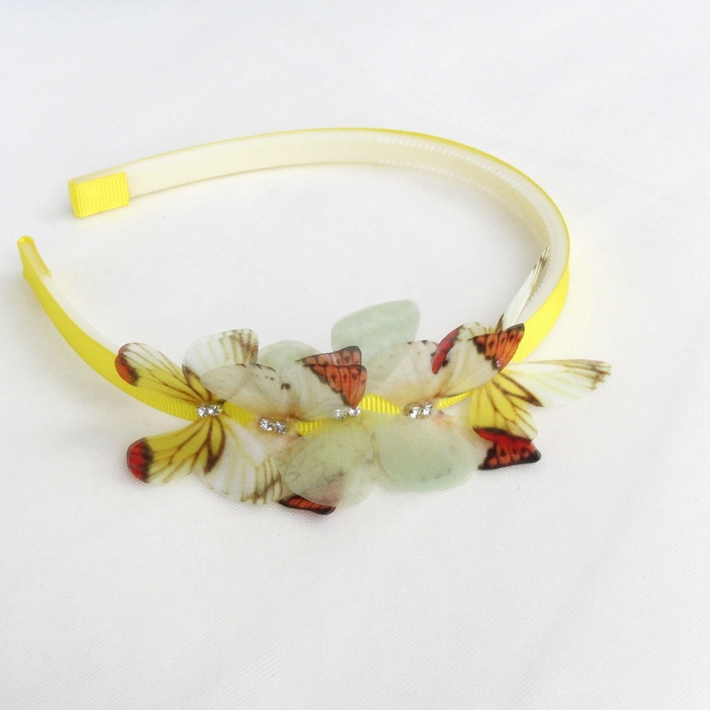 Ободок "Бабочки" желтый