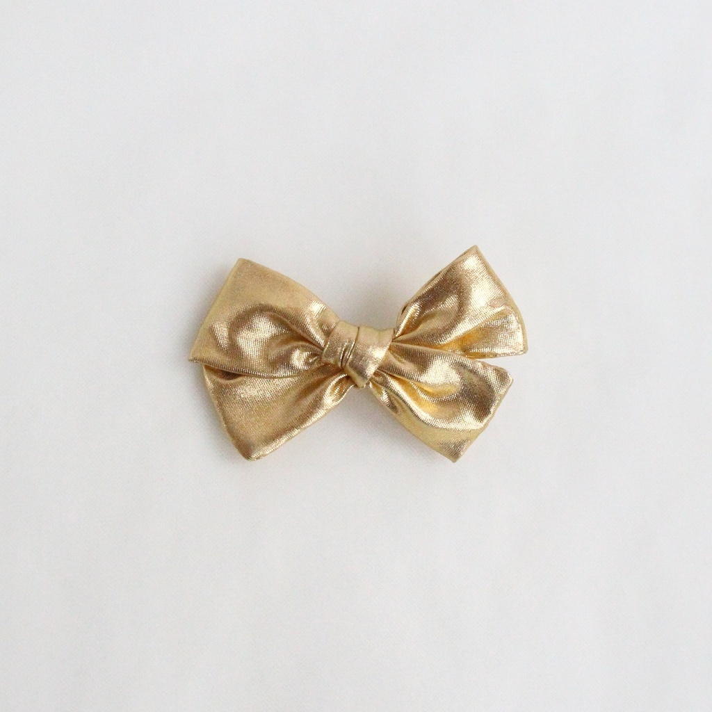Заколка-зажим "Бант" золотой