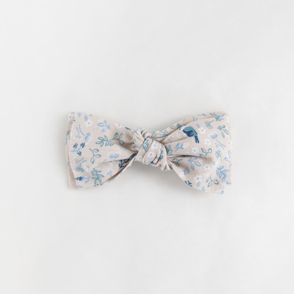 Заколка-зажим "Бант узелок" бежевый