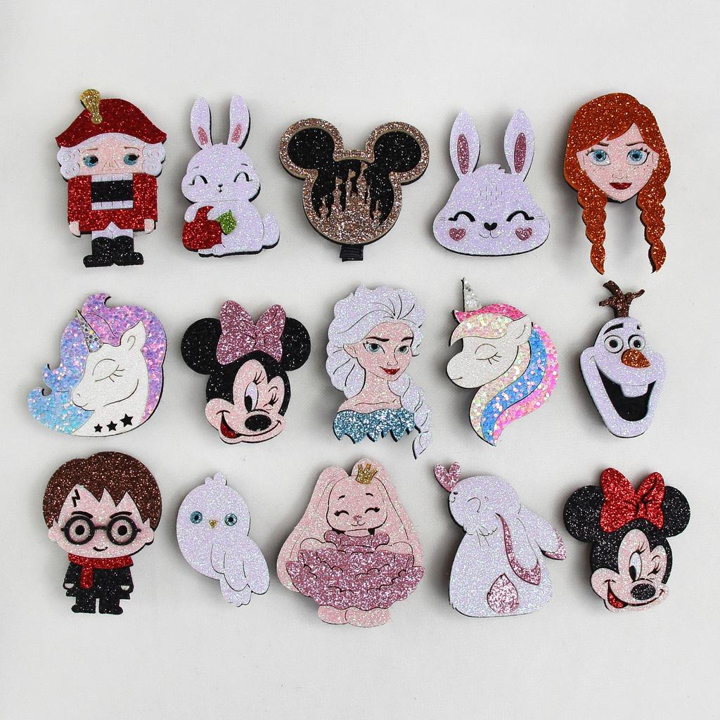 Заколка-зажим "Блестящие герои и фигурки" в ассортименте