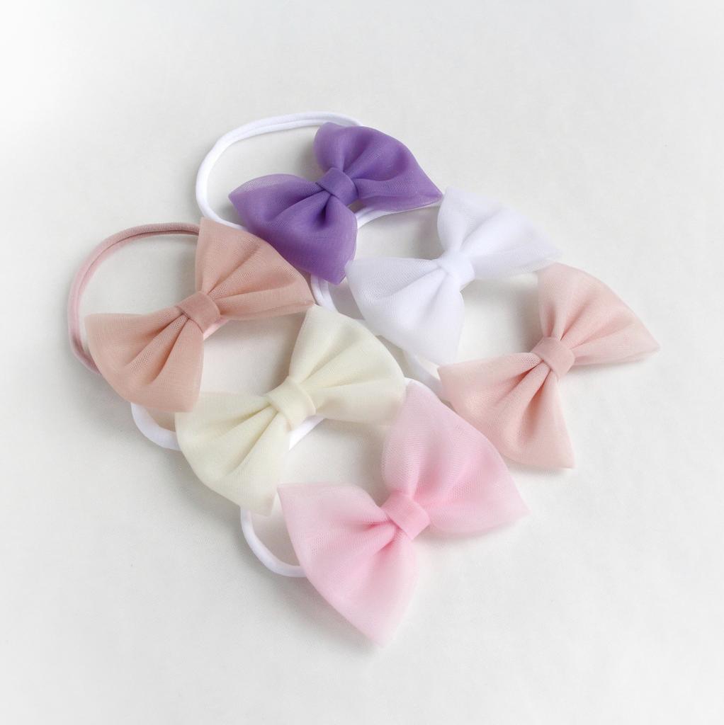 Повязка "Фатиновый бант" в ассортименте