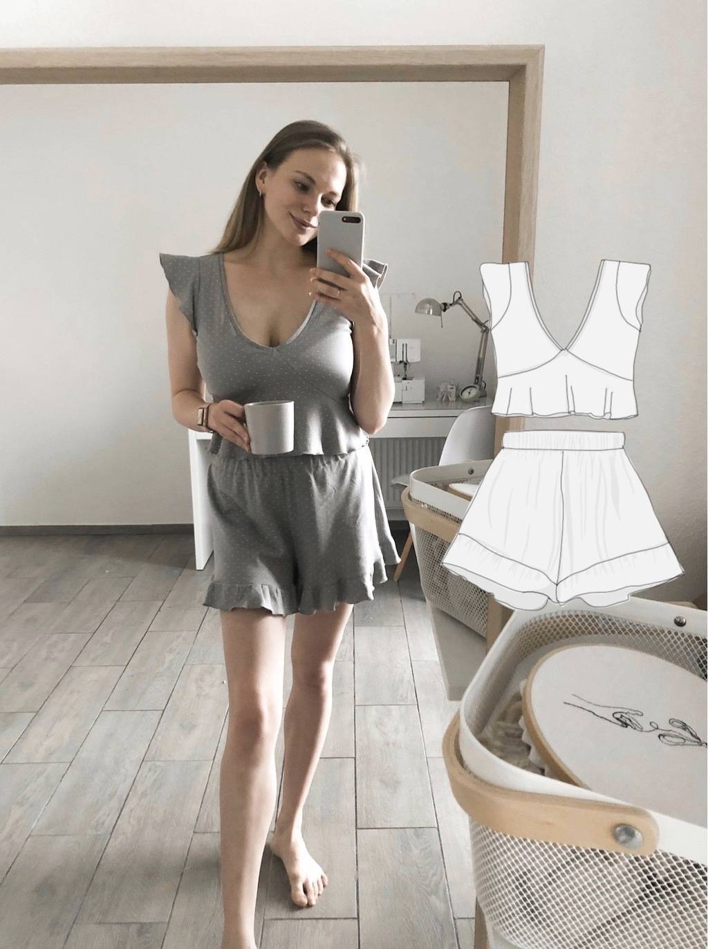 Трикотажный топ 17