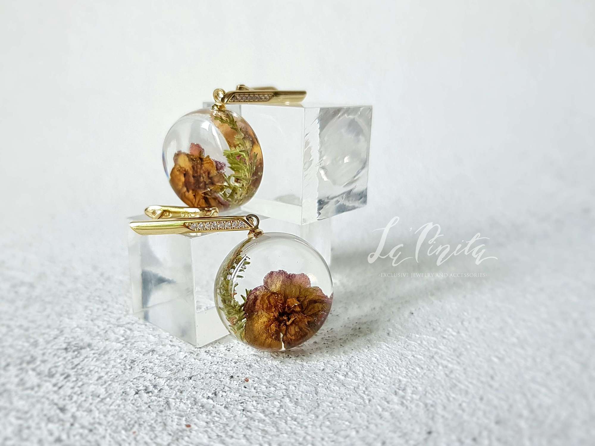 Позолоченные серьги 20мм