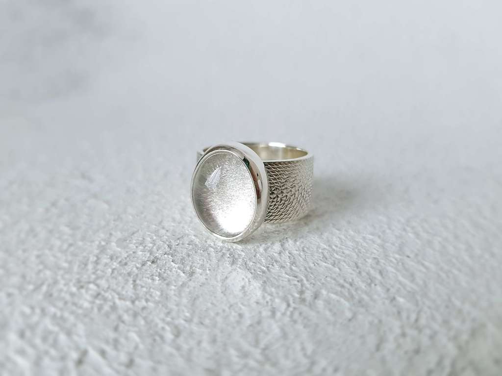 Кольцо с горным хрусталем