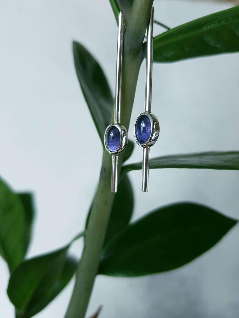 Серьги с иолитами Lilu