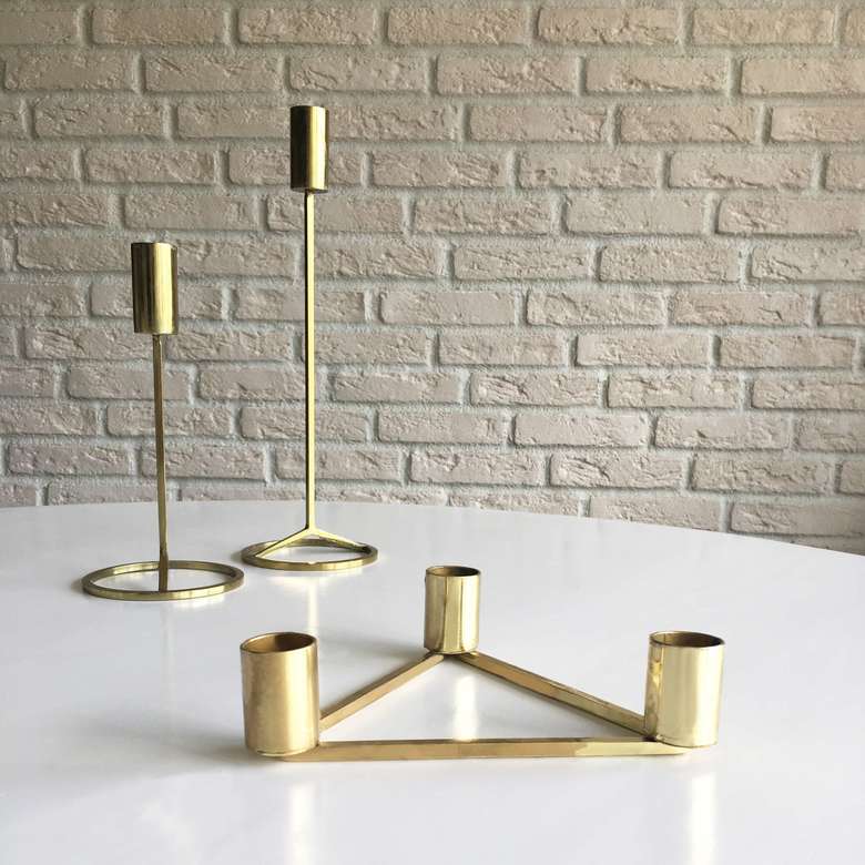 Золотые подсвечники