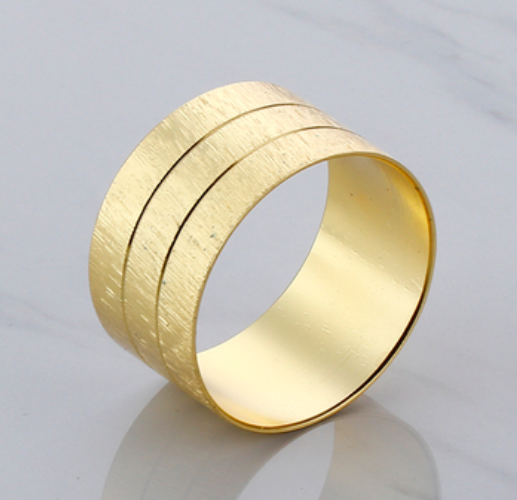 Кольцо для салфеток золото