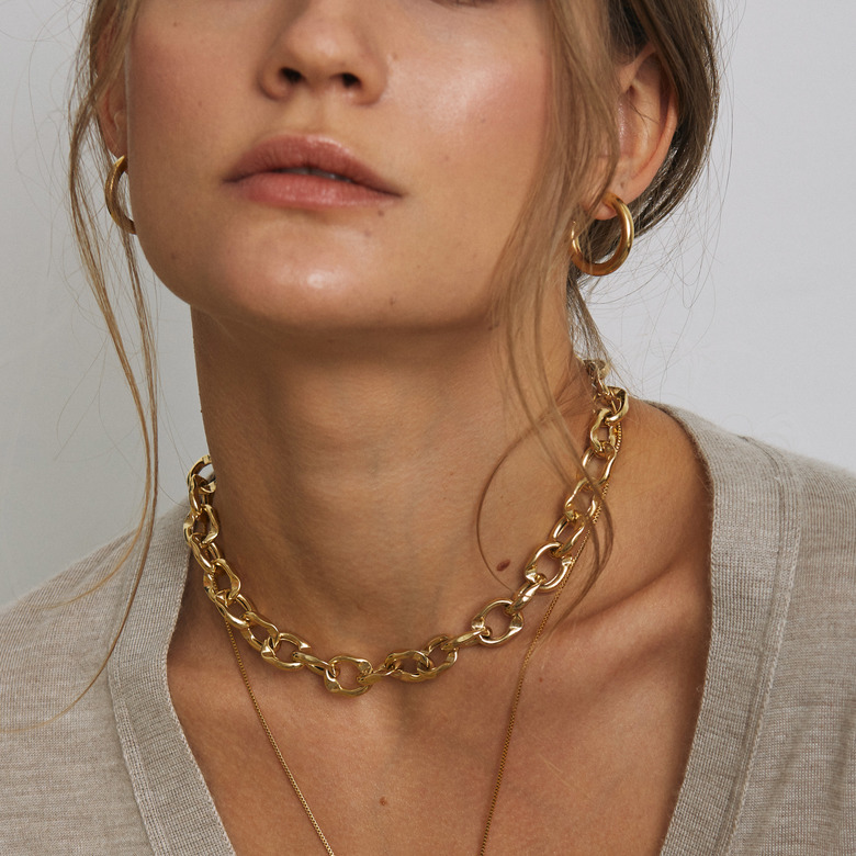 Серьги кольца М