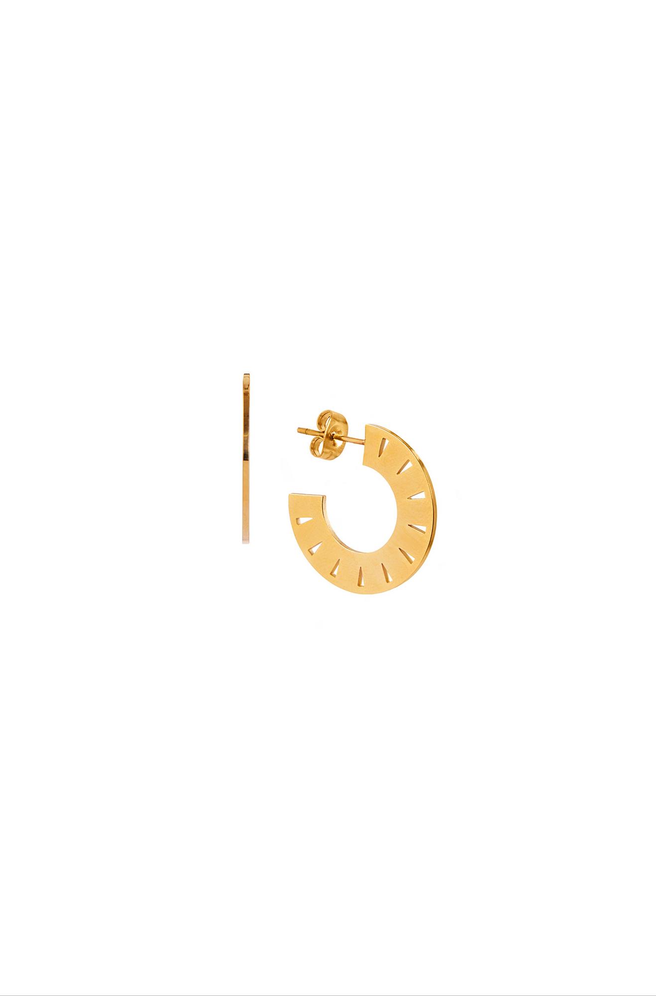 Серьги кольца Сан