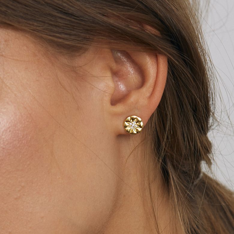 Серьги-пуссеты Звезда