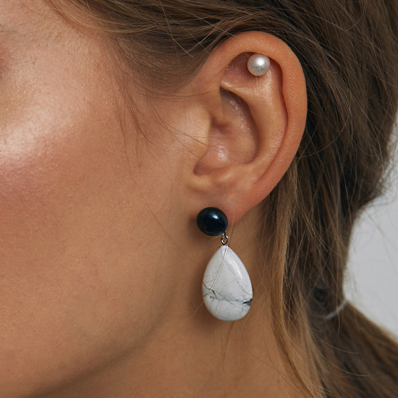 Серьги Лилия