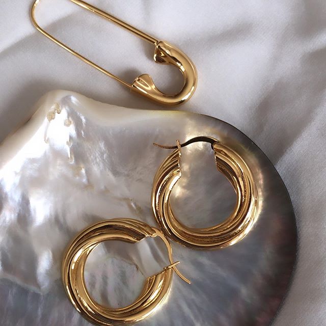 Серьги Крученые кольца