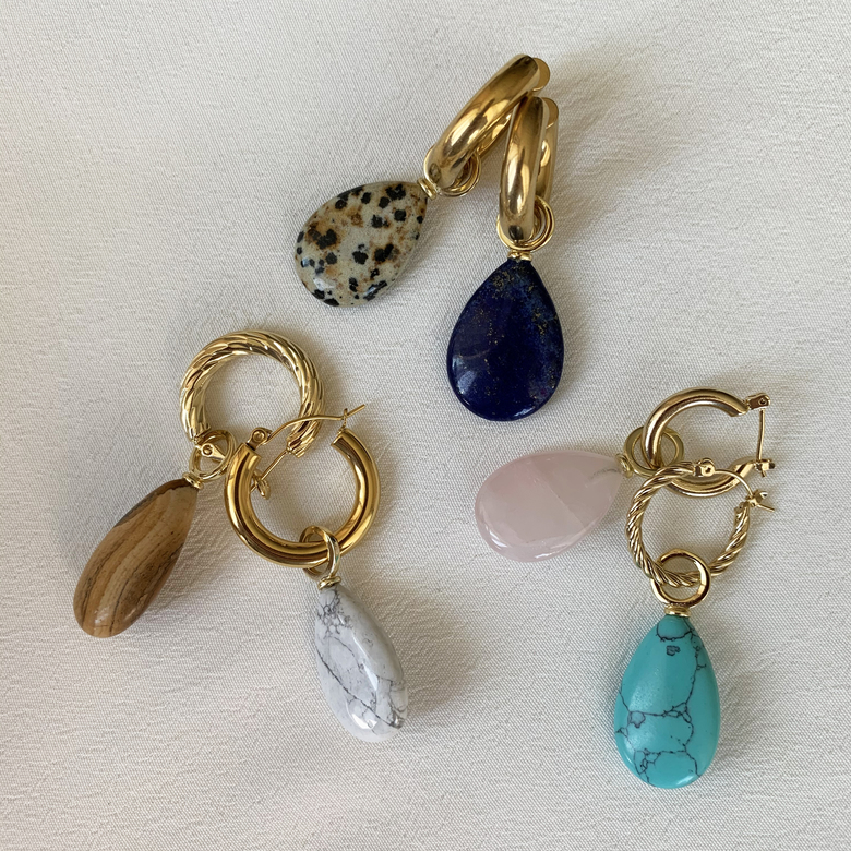 Подвеска Капля плоская