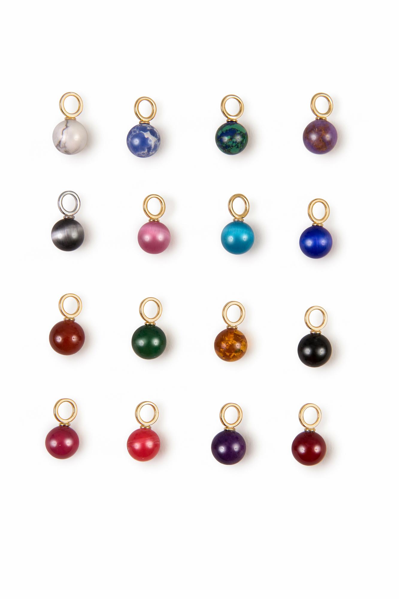 Подвеска цельный шар из натуральных камней