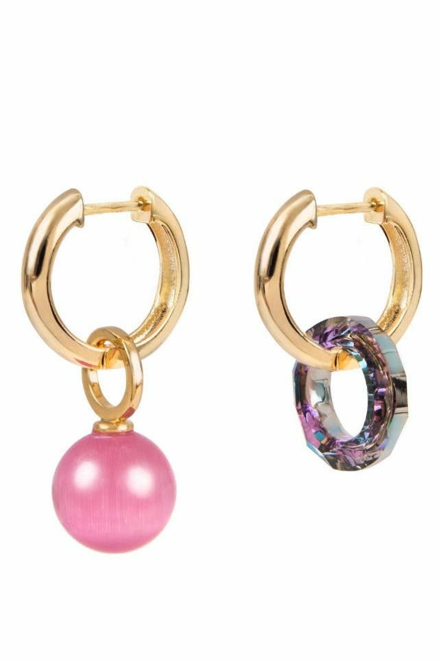 Серьги Omega 17mm со Swarovski "Unicorn"