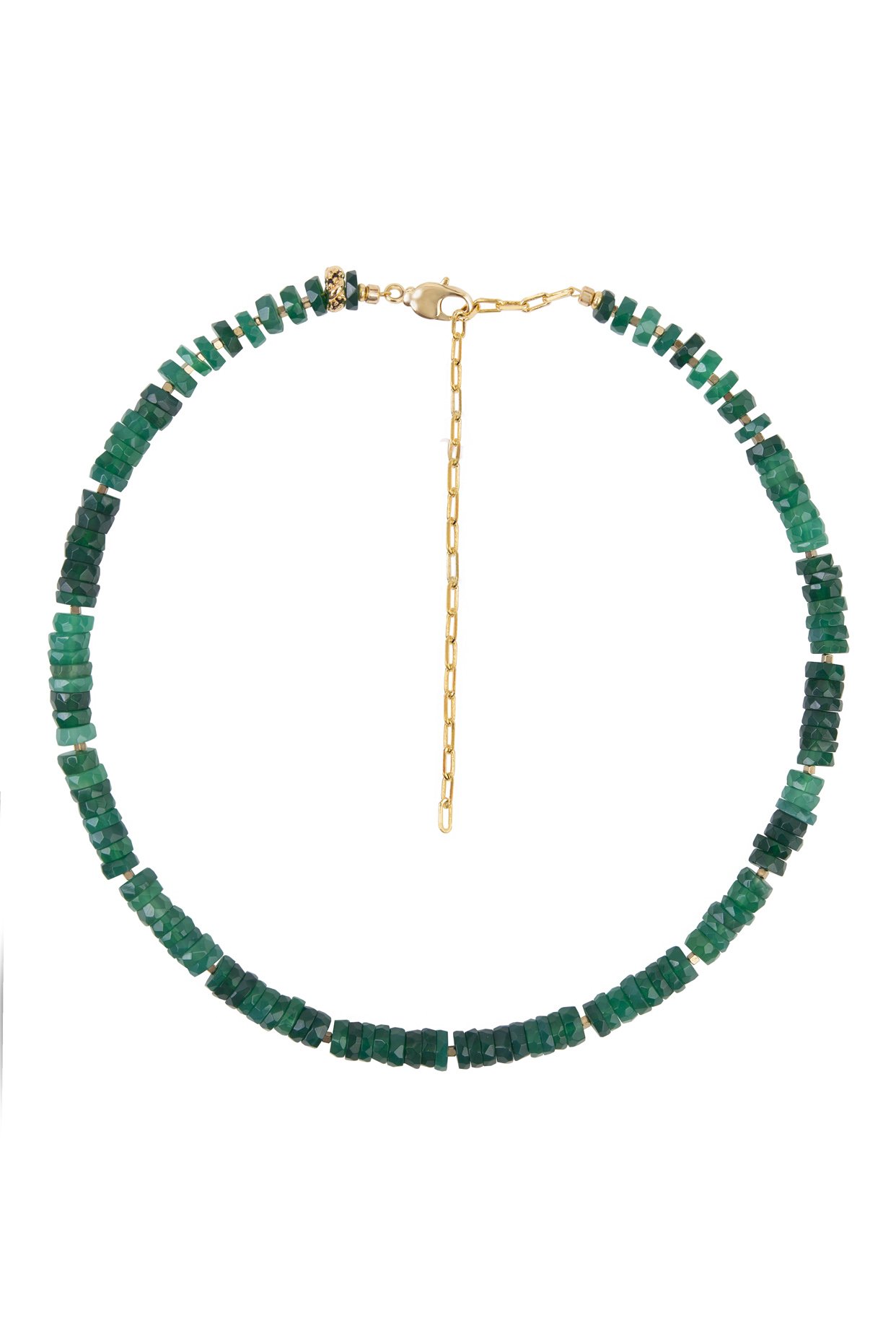 Колье из Хризопраза