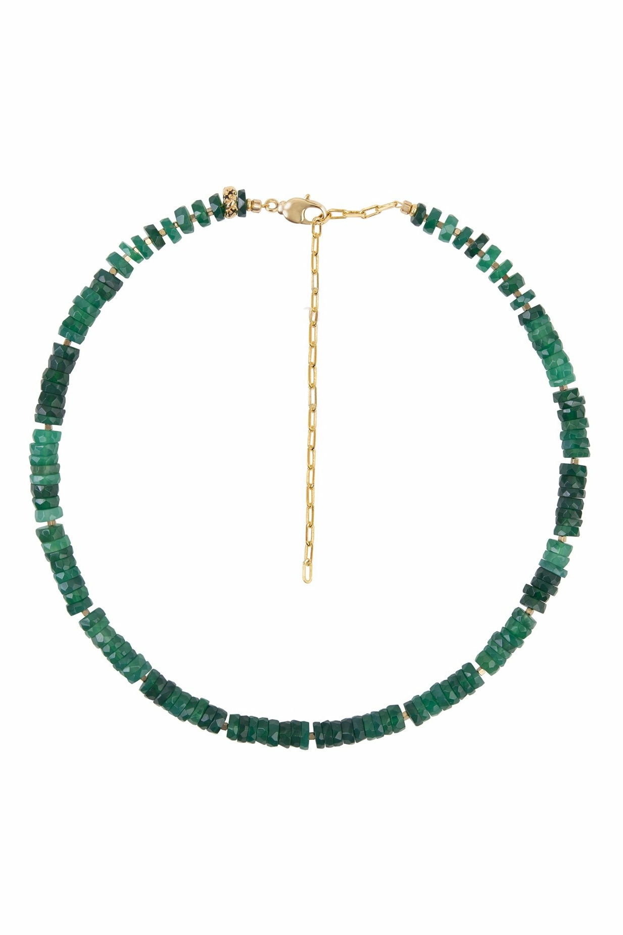 Колье из Хризопраза