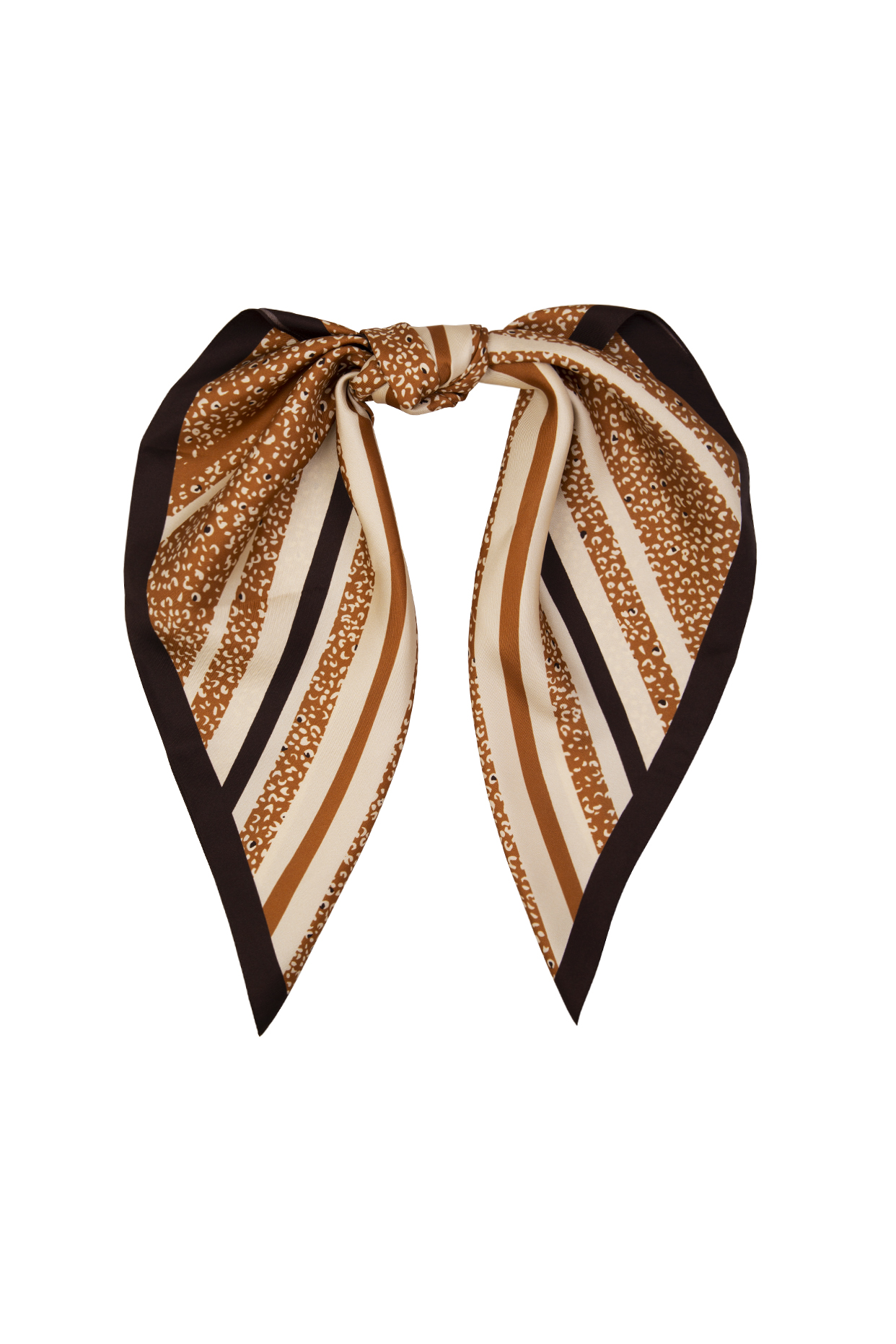 Платок леопард с полоской