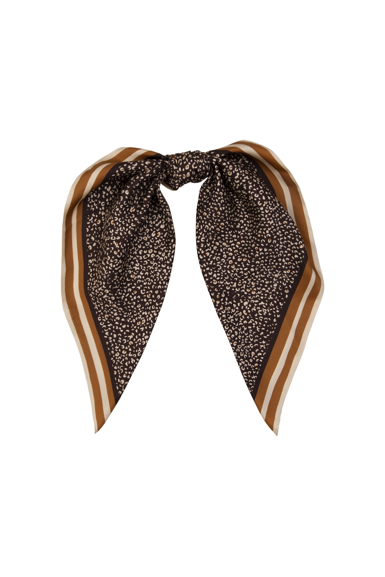 Платок леопард темный