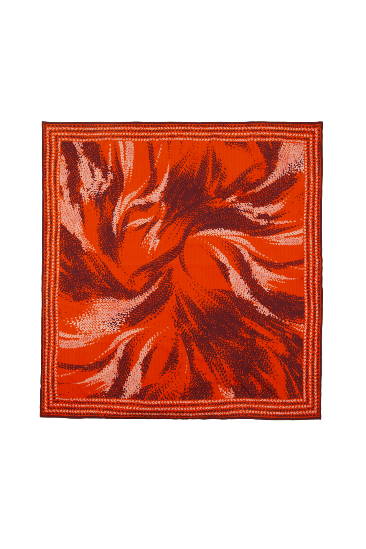 Платок шелковый с принтом