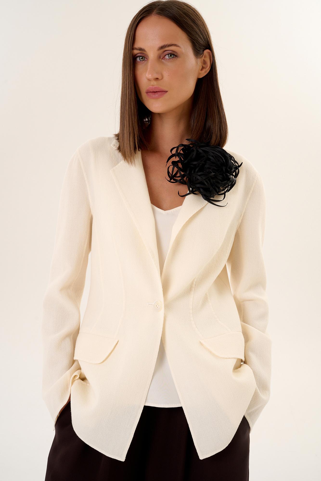 Брошь Хризантема из шелка