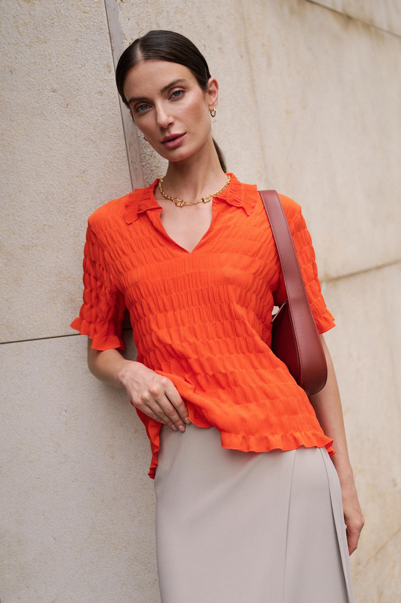 Поло из шелка PAPAVER