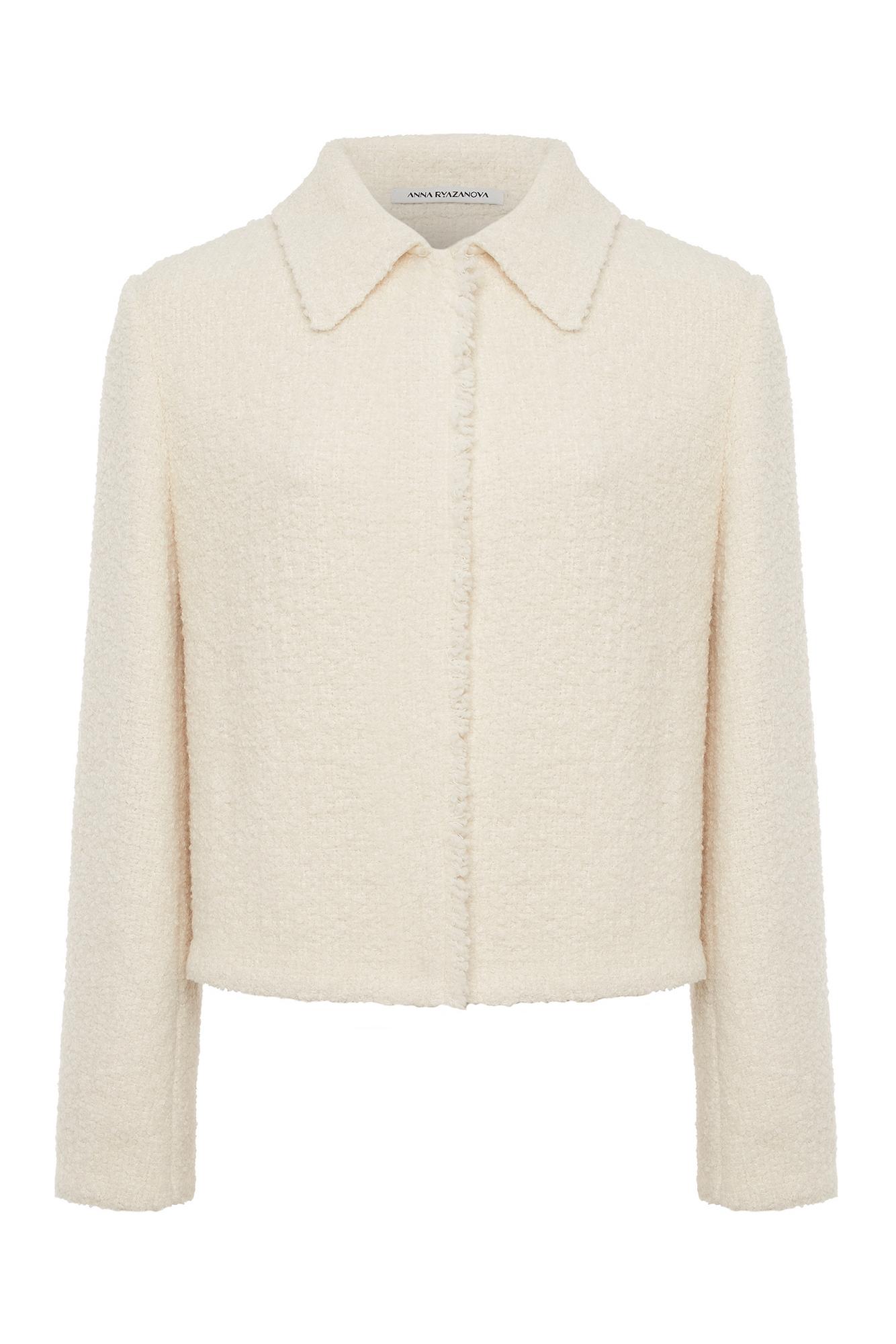 Жакет с кашемиром UNA IVORY