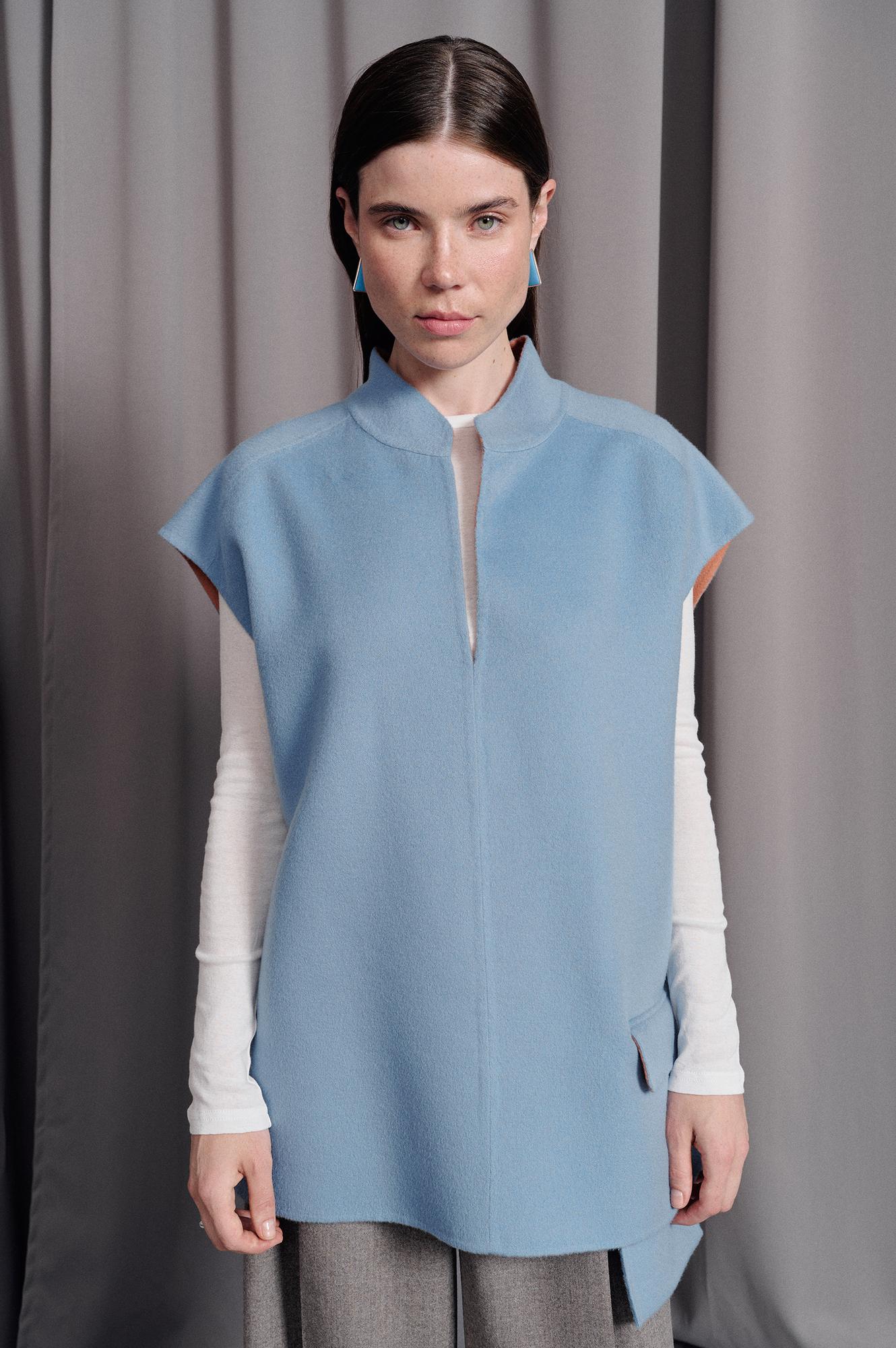 Жилет из кашемира ESTER blue