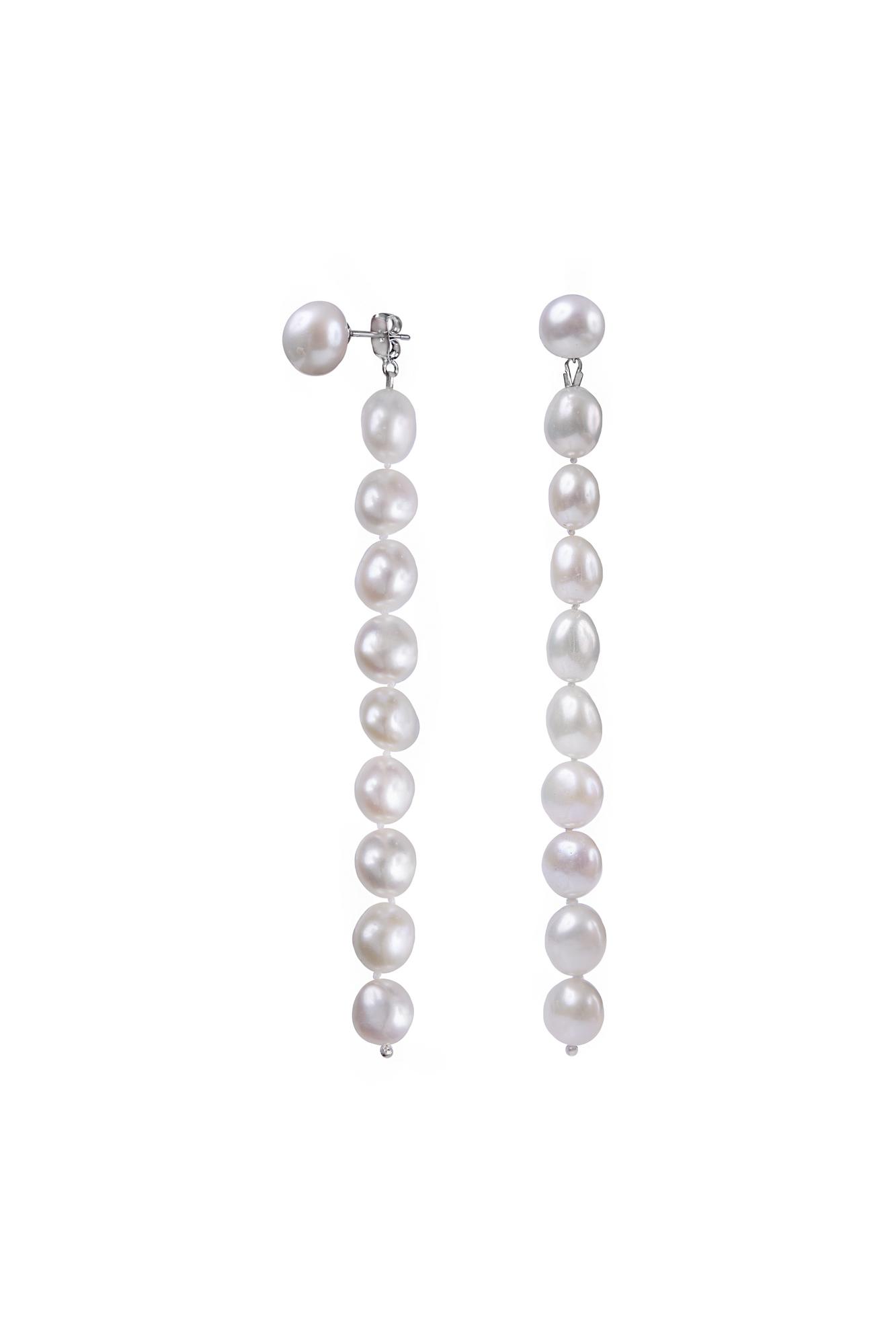 Серьги "Жемчужная нить"