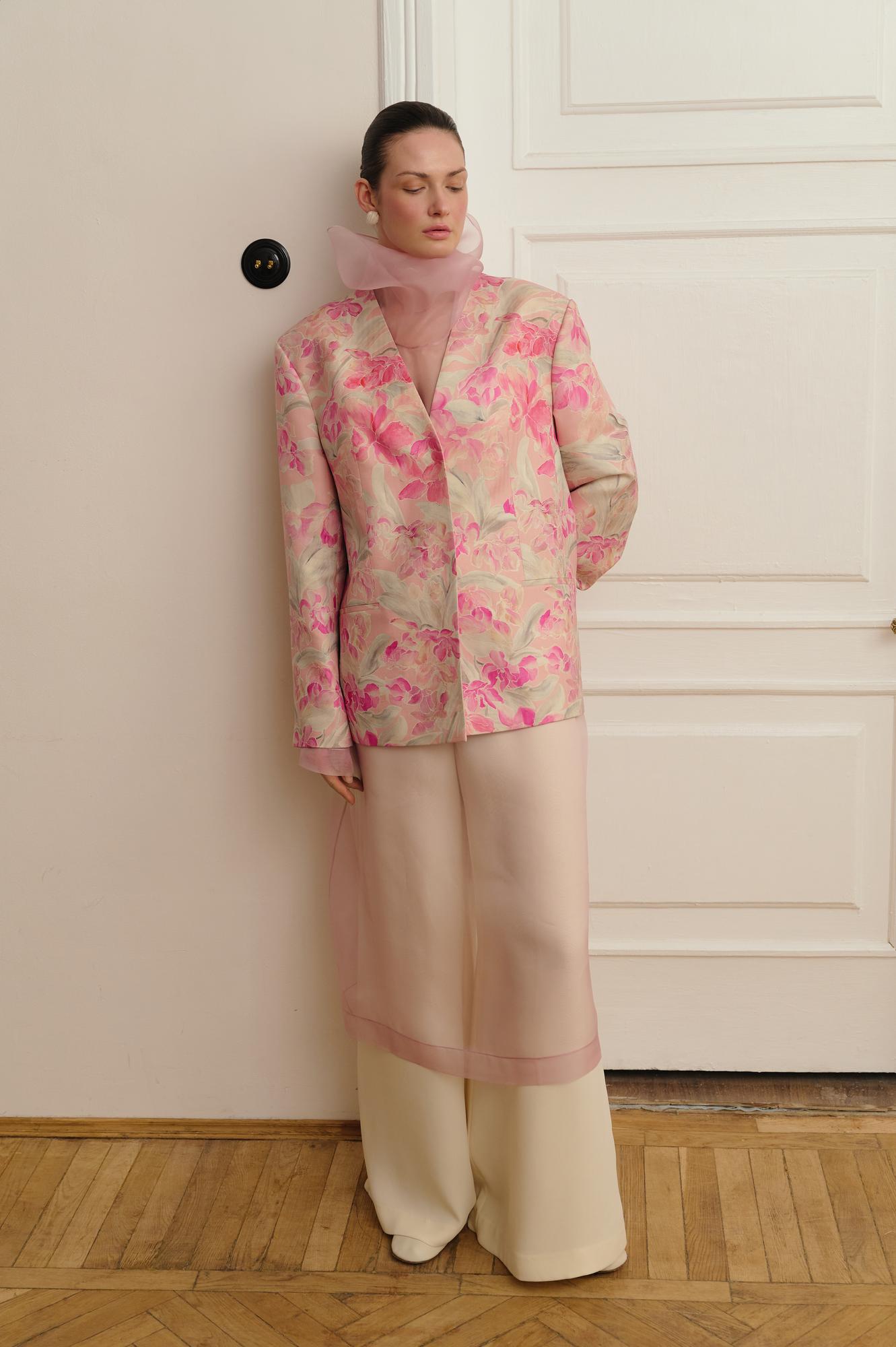 Платье из шелковой органзы