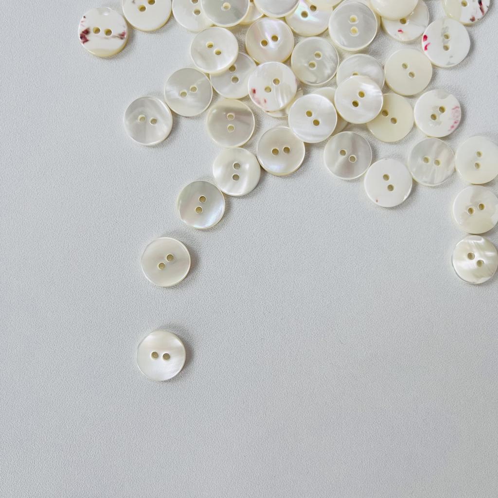 Пуговицы из ракушки. Розовый перламутр. 15 мм