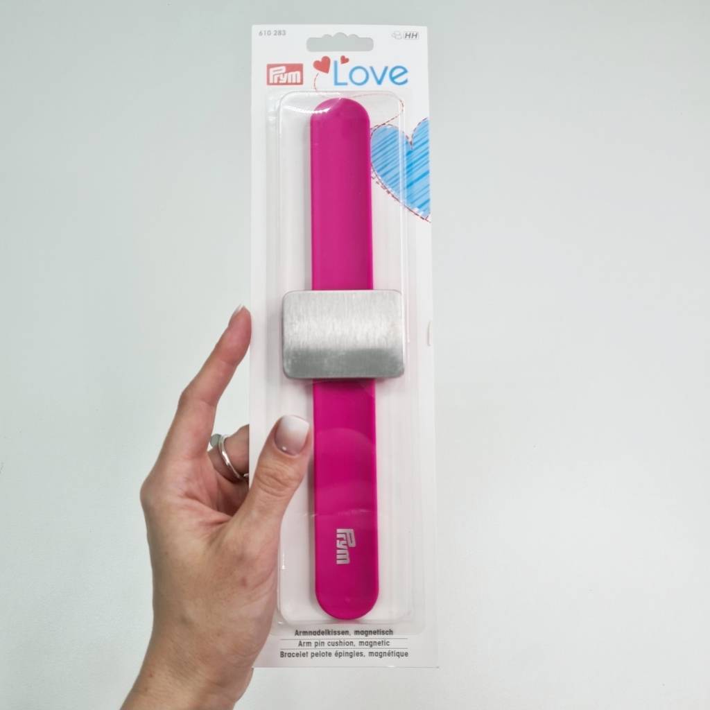 Игольница магнитная на руку розовая Prym