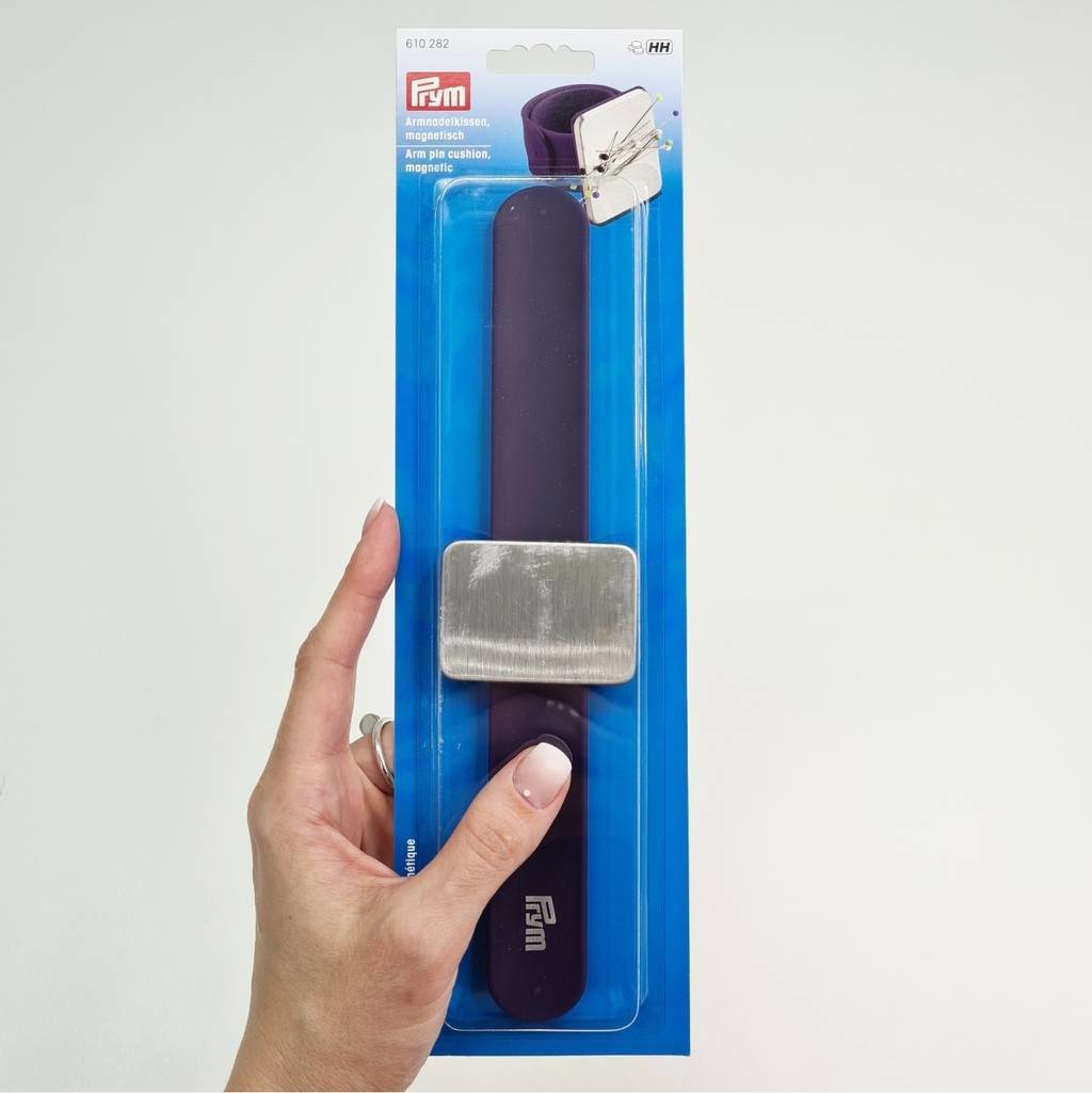 Игольница магнитная на руку фиолетовая Prym