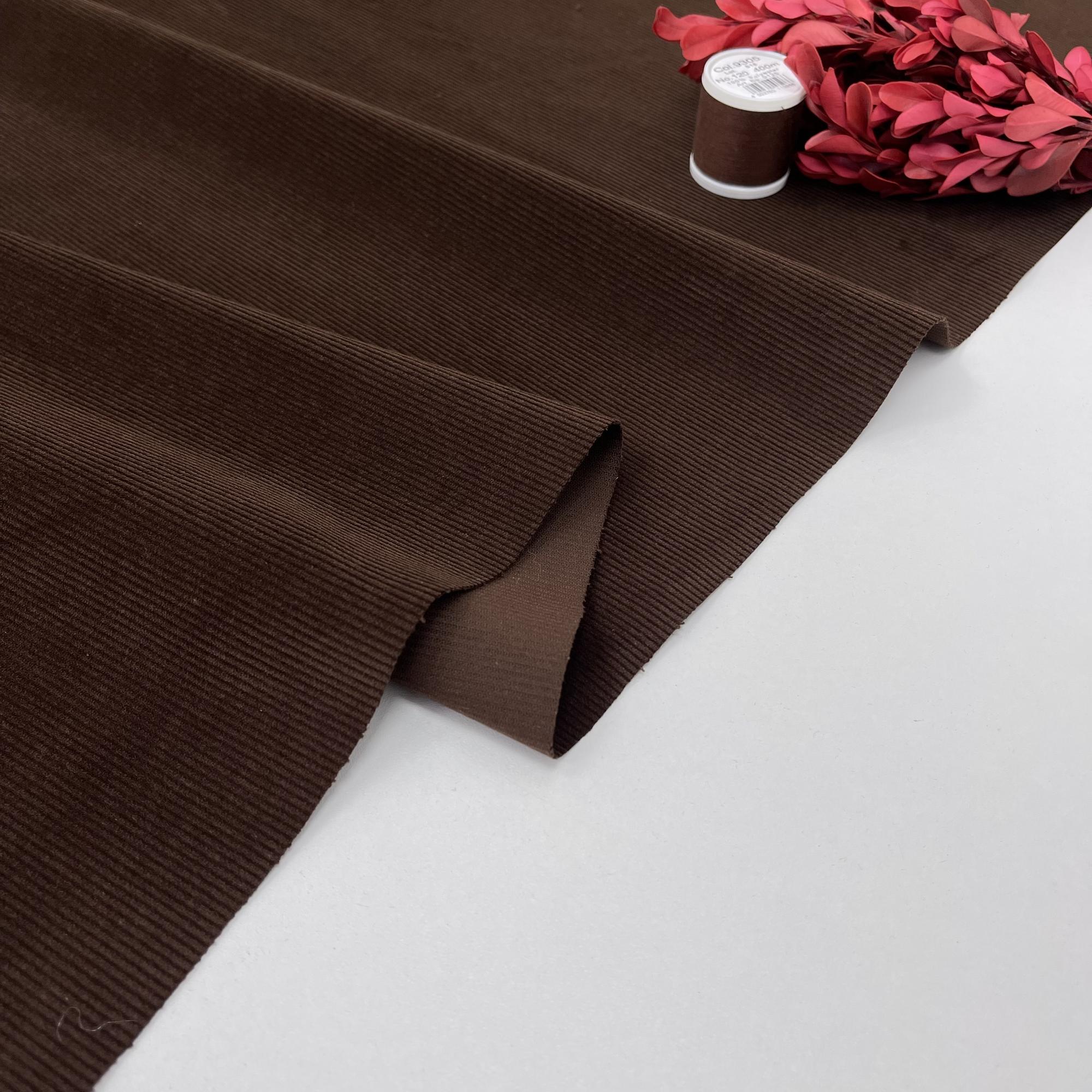 Микровельвет костюмный. Глина