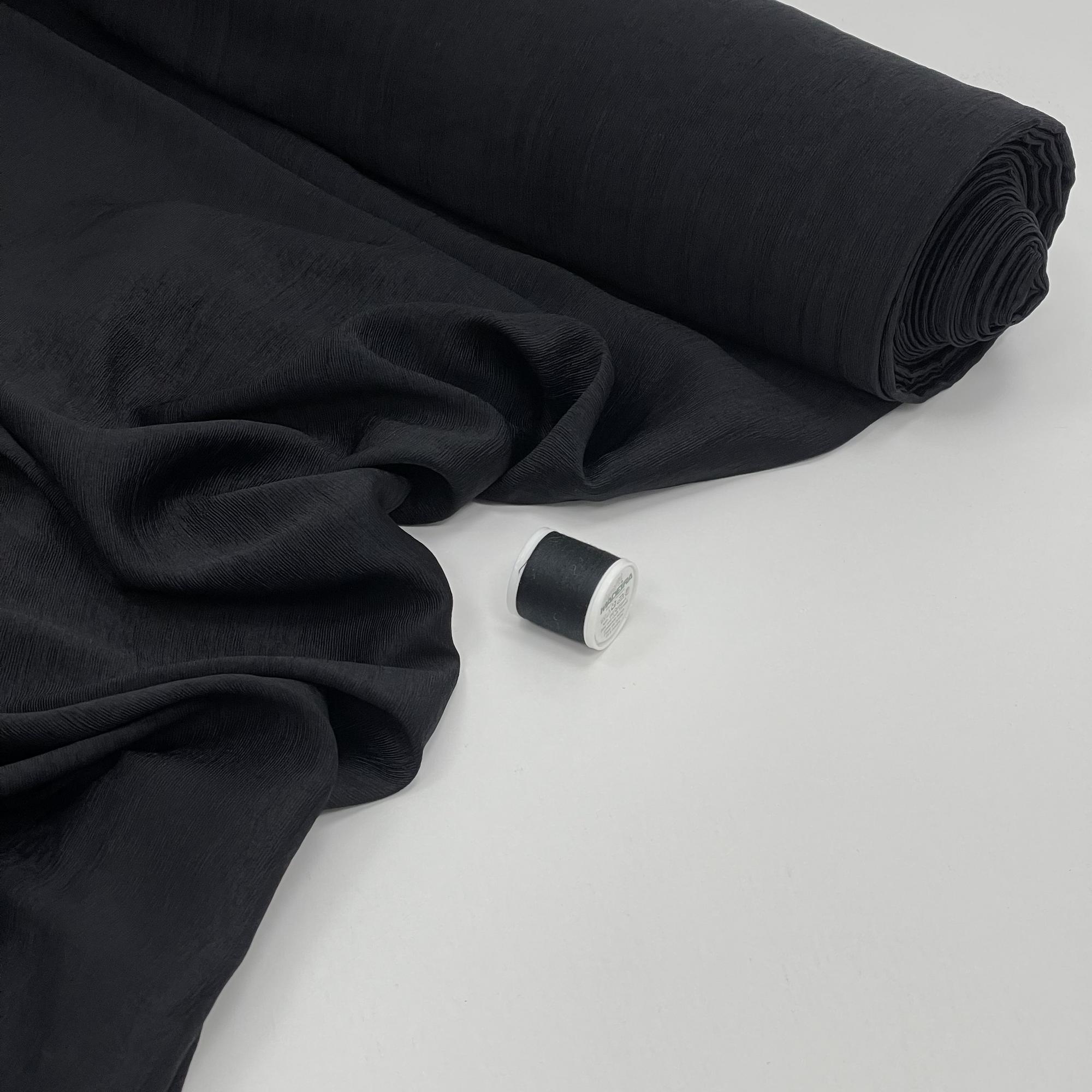 Фактурный ацетатный шелк. Черная пантера