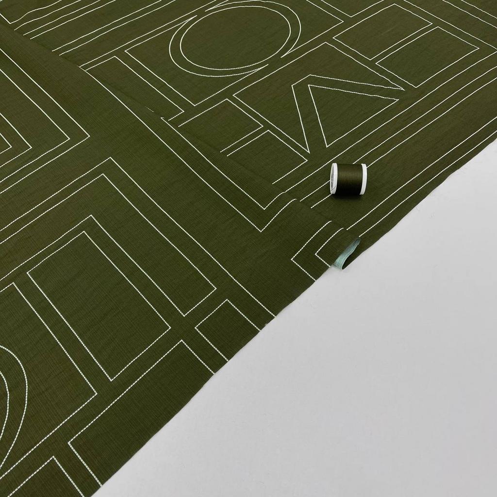 Плательный шелковистый хлопок. Лаймовый сорбет