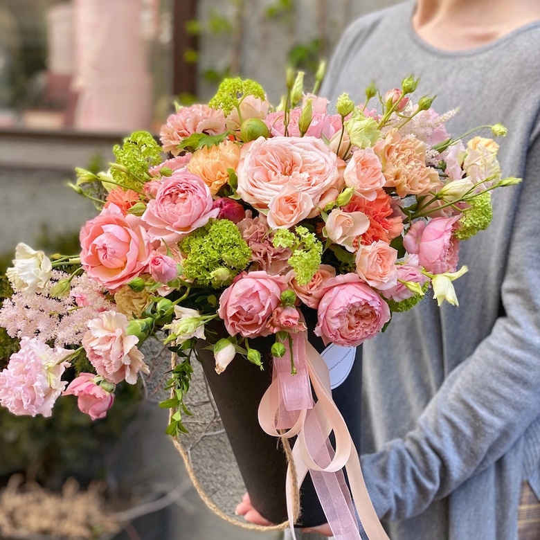 Коробка с цветами  "Райский сад"