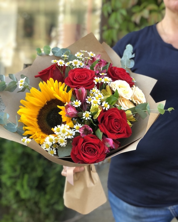 Букет цветов "Яркий день"